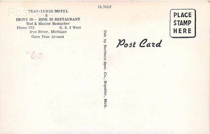 Trav-Lures Motel - Vintage Postcard
